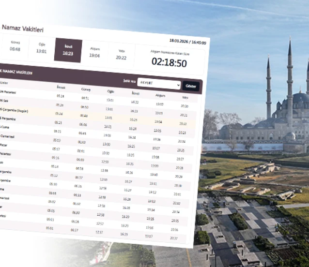 Ankara Namaz Vakitleri 2026!