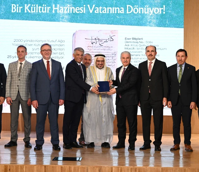 757 yıllık el yazması iade edildi