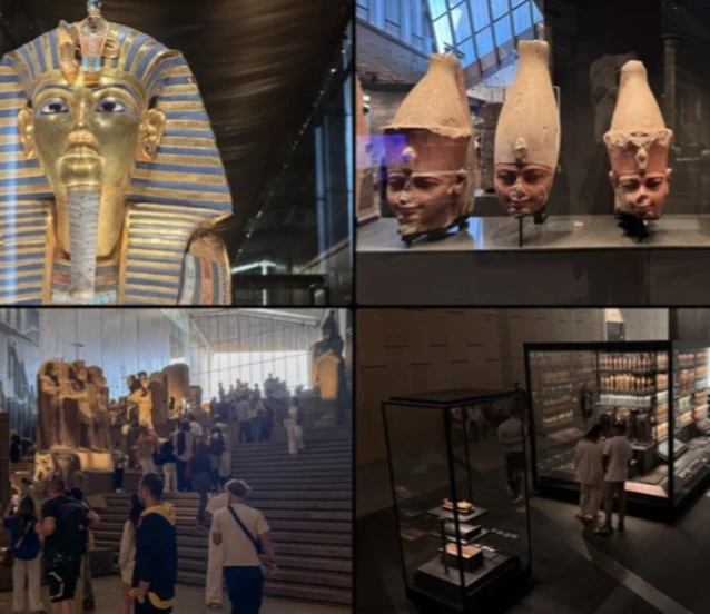Antik çağa ışık tutan Büyük Mısır Müzesi ziyaretçi akınına uğruyor