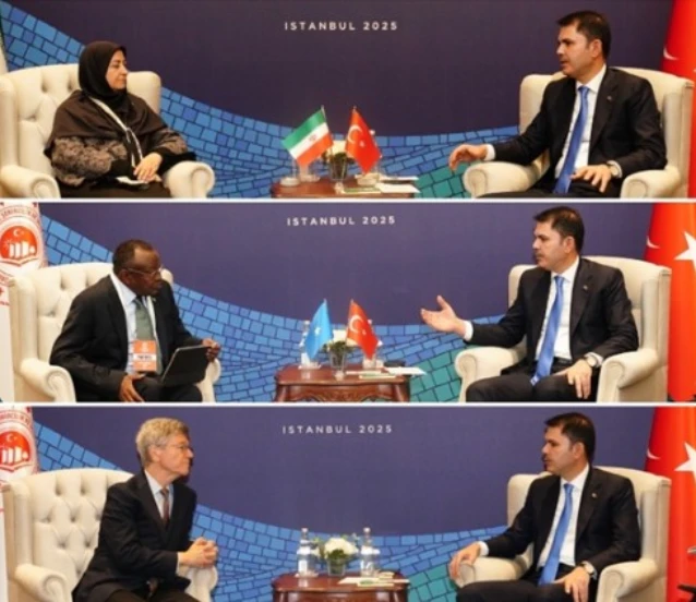 Bakan Kurum, Sıfır Atık Forumu kapsamında ikili görüşmelerde bulundu