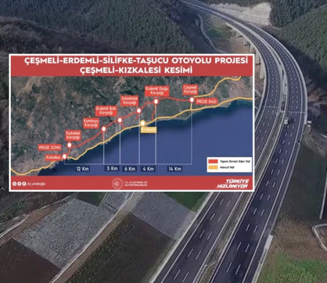 Çeşmeli-Kızkalesi Otoyolu’nda sona doğru: Süre 18 dakikaya düşüyor