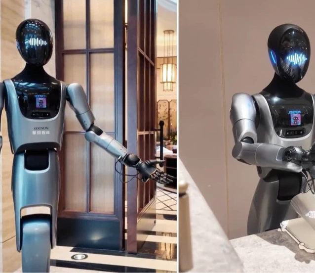 Dünyanın ilk tam robotik oteli! XMAN-R1 resepsiyonda misafirleri karşılıyor