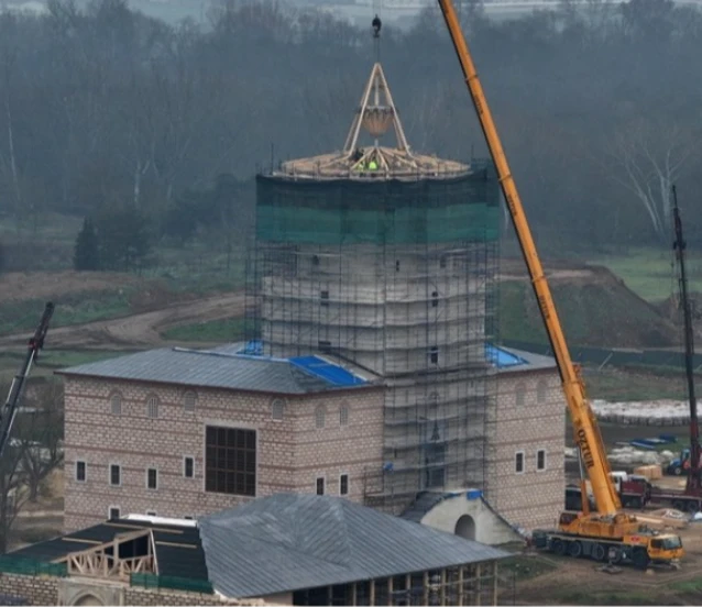 İhyası süren Edirne Sarayı'ndaki hummalı çalışmalar devam ediyor