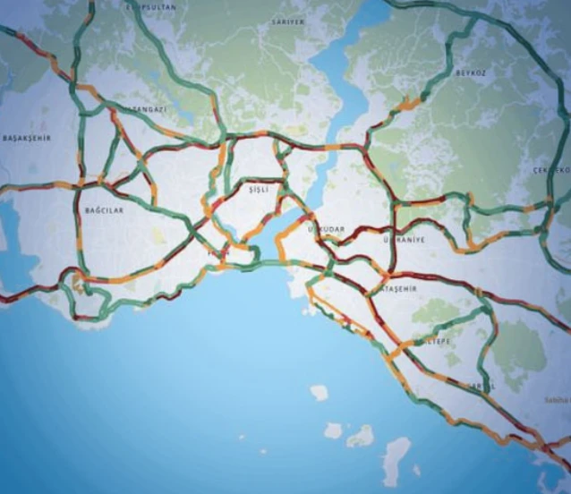 İstanbul'da bayram trafiği: Kent genelinde yoğunluk yüzde 74'e ulaştı