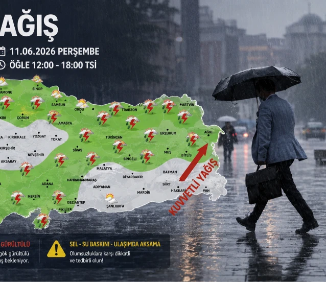 METEOROLOJİ AÇIKLADI: Kuvvetli yağış ve rüzgar geliyor! İşte o şehirler