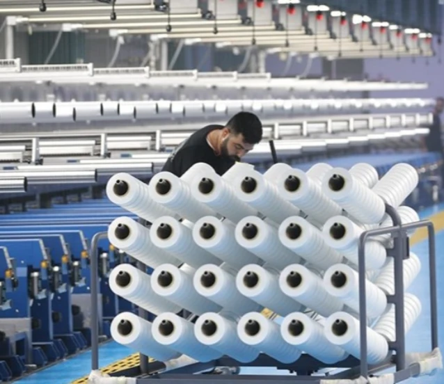 Niğde'de ilk fazı tamamlanan tesiste yıllık 7 bin ton likra üretiliyor