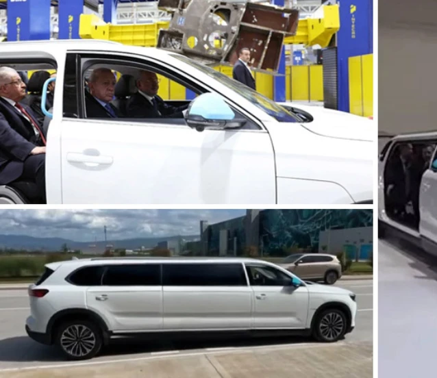 Özel üretim limuzin Togg ilk kez görüntülendi