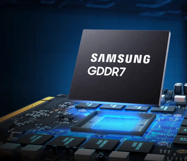 Samsung, 24 GB GDDR7 bellek yongalarının seri üretimine başladı
