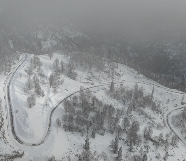 Türkiye’nin biyosfer rezervi alanı Camili Havzası karla kaplandı