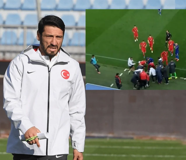Türkiye Milli Takımının hocası Egemen Korkmaz maç sırasında fenalaştı!
