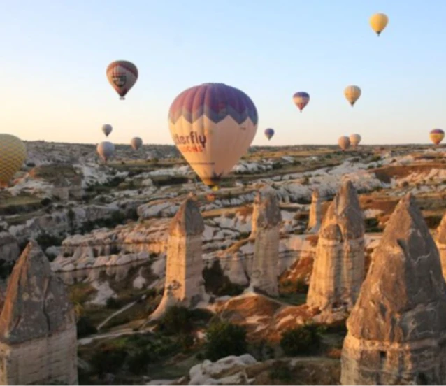 Sonbaharın renkleri Kapadokya'ya renk kattı