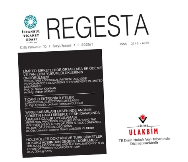 Ticaret hukuku dergisi REGESTA’nın yeni sayısı okuyucularla buluştu