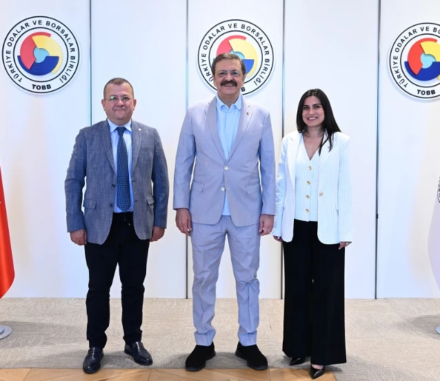 TOBB Başkanı Hisacıklıoğlu'na Çorum TSO'dan ziyaret
