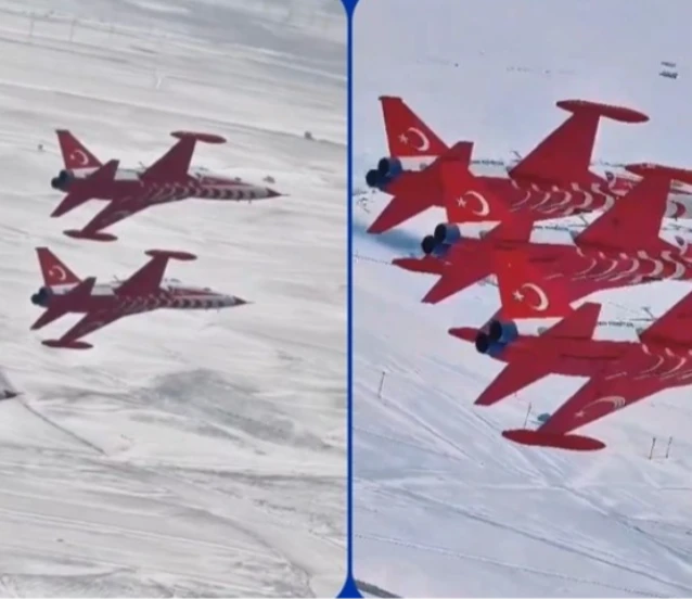 Türk Yıldızları eğitim uçuşlarından görüntü paylaştı