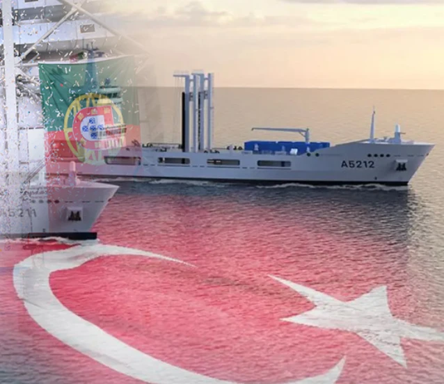 Türkiye’nin Portekiz için üreteceği askeri geminin ilk bloğu kızağa alındı