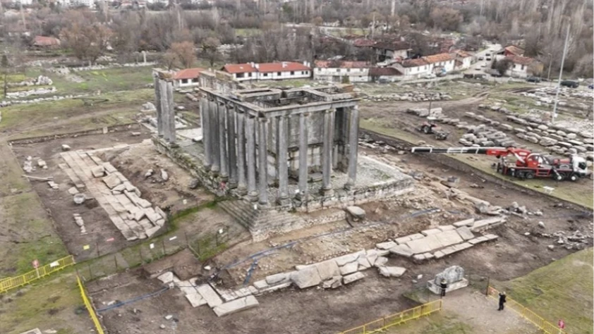 Aizanoi'deki Zeus Tapınağı'nın restorasyon çalışmalarına gelecek yıl başlanacak