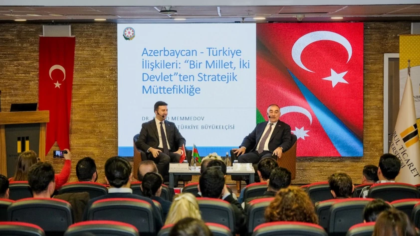 Azerbaycan Büyükelçisi İstanbul Ticaret öğrencileriyle