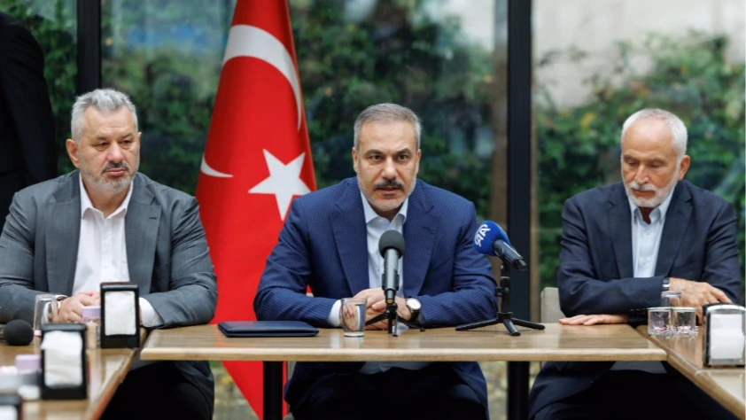 Bakan Fidan, Filistin'e Destek Platformu ve Filistin'e yardım ulaştıran STK temsilcileriyle görüştü
