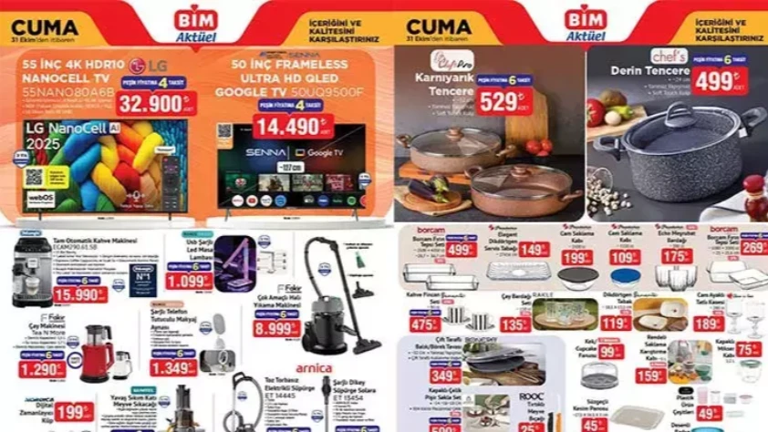 BİM KATALOĞU 31 EKİM AKTÜEL ÜRÜNLERİ| BİM’de bu hafta hangi ürünler var?