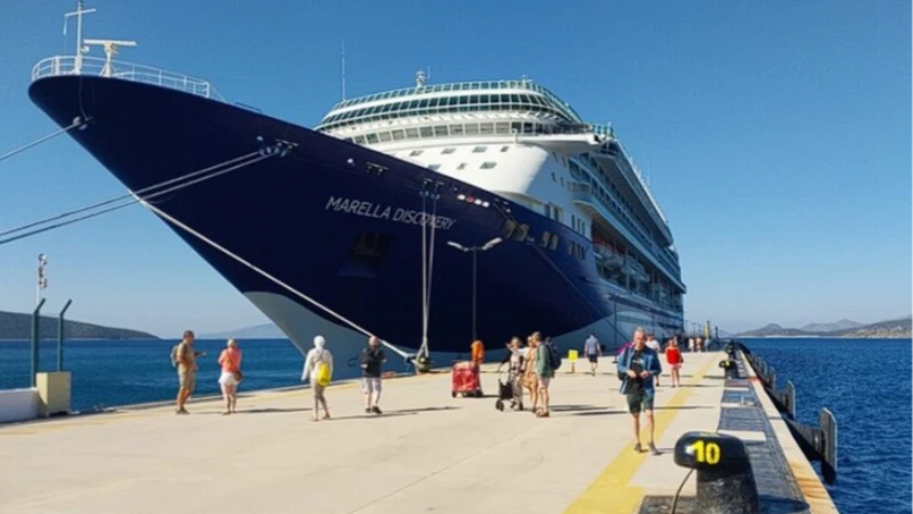 Bodrum’a kruvaziyer akını: 1752 turist geldi