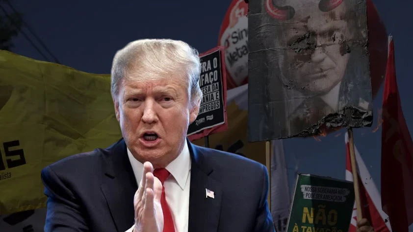 Brezilya'da halk ABD Başkanı Trump'ı protesto etti