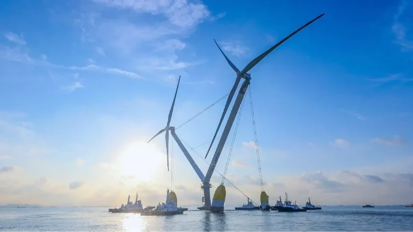 Çin’den enerjide dünya rekoru: 50 MW’lık yüzen rüzgar türbini geliyor