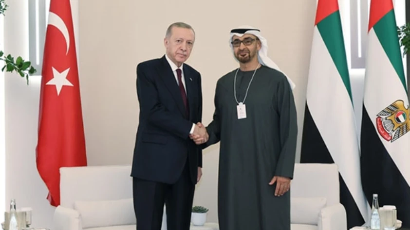 Cumhurbaşkanı Erdoğan, Al Nahyan ile görüştü! BAE'den Türkiye mesajı