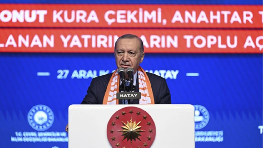 Cumhurbaşkanı Erdoğan Hatay’da açıkladı: 455 bininci afet konutu hak sahiplerine teslim edildi