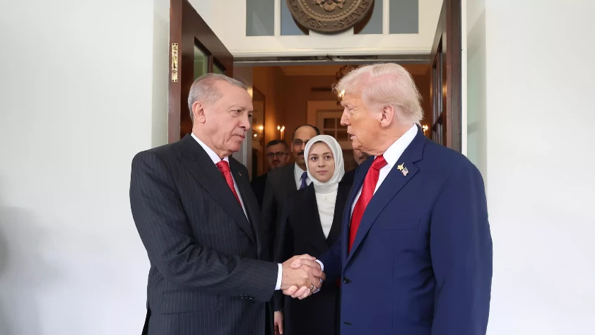 Cumhurbaşkanı Erdoğan ile ABD Başkanı Trump görüştü: Ticari münasebetler ve savunma sanayisi de konuşuldu
