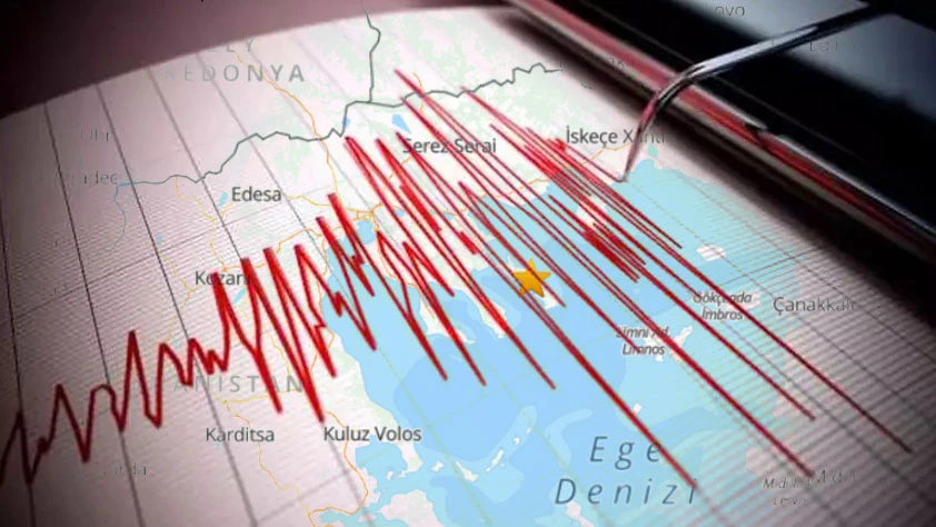 DEPREM Mİ OLDU SON DAKİKA: Çanakkale açıklarında 5.2 büyüklüğünde deprem!