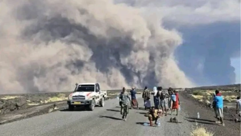 Etiyopya’da volkanik kül alarmı! Uçuşlar farklı bölgelere yönlendirilmeye başladı