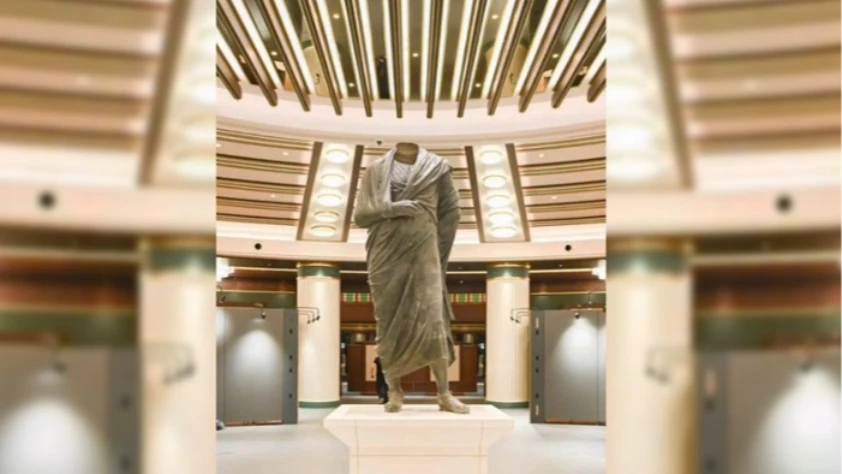 Evine dönen Marcus Aurelius heykeli ilk kez milletin evinde görücüye çıkıyor