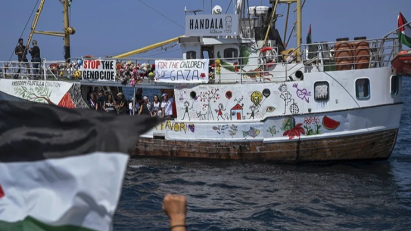 Gazze'ye yardım için yola çıkan Hanzala gemisi kritik noktaya ulaştı