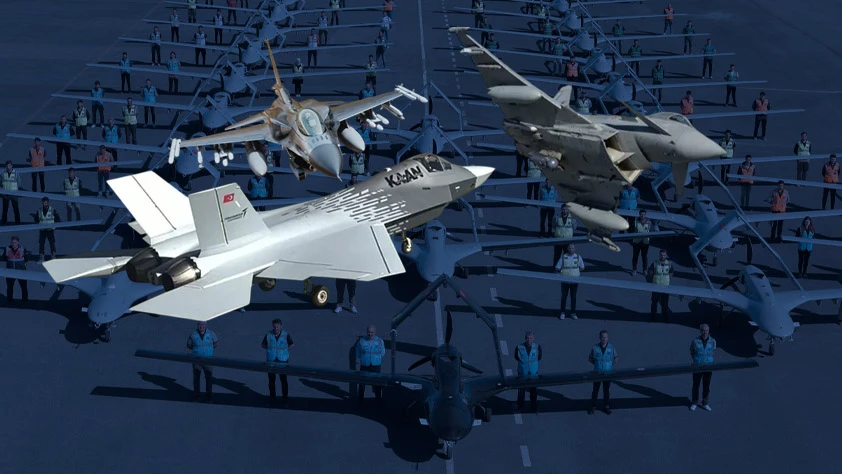 Gök Vatan'da yeni mimari çiziliyor! KAAN, KIZILELMA, Eurofigter, F-16 Blok-70 ve milli SİHA'lar... Gök Vatan'da yeni mimari çiziliyor! KAAN, KIZILELMA, Eurofigter, F-16 Blok-70 ve milli SİHA'lar...