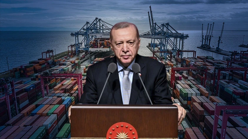 İhracatta Cumhuriyet tarihinin rekoru: Cumhurbaşkanı Erdoğan rakamlarla açıkladı