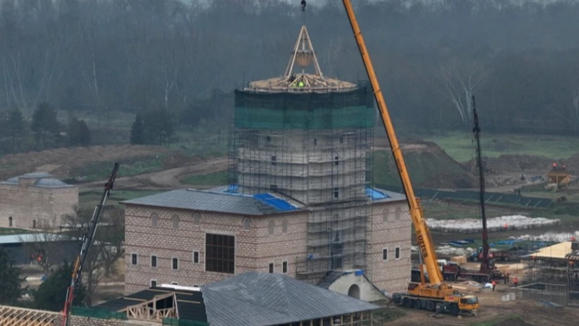 İhyası süren Edirne Sarayı'ndaki hummalı çalışmalar devam ediyor