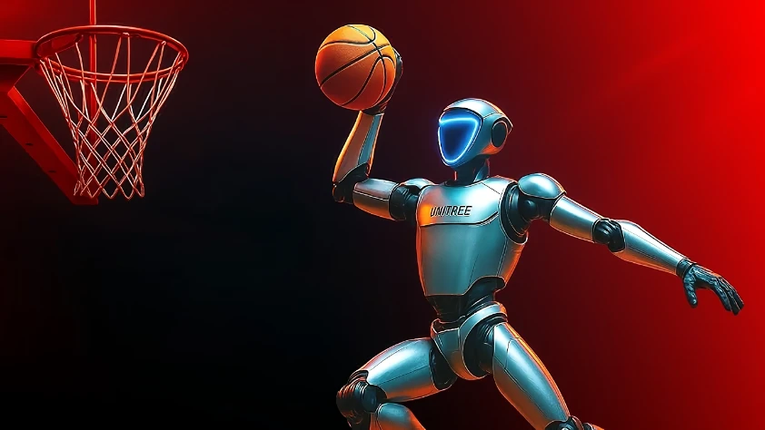 İnsansı robot Unitree G1’den akıcı basketbol hareketleri