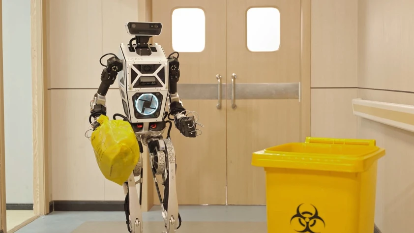 İnsansı robotlarda 'mobi̇l mani̇pülasyon': ‘Themis’ yürürken iş yapıyor