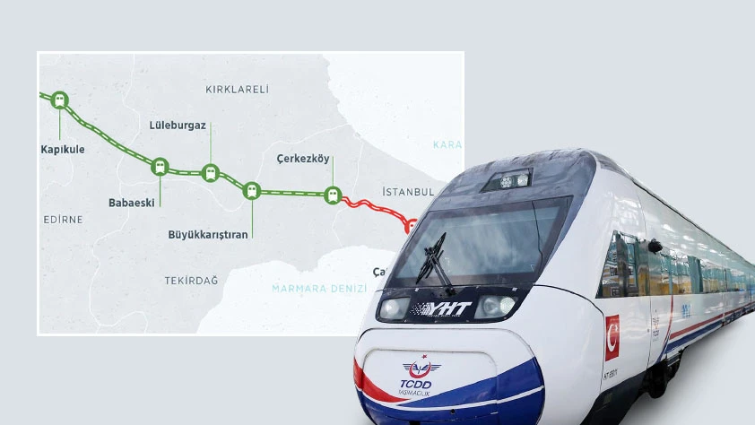 İstanbul-Edirne arası hızlanıyor! Çerkezköy–Kapıkule hızlı tren projesinde sona yaklaşıldı