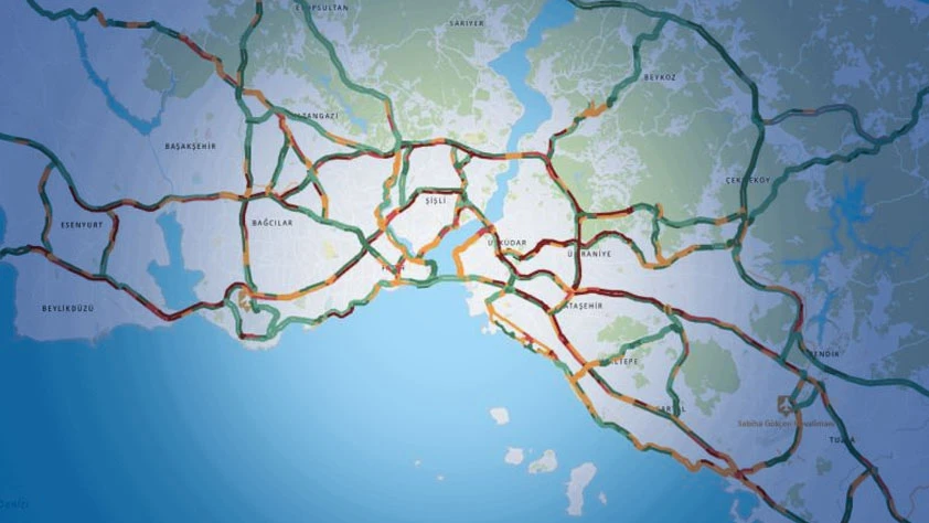 İstanbul'da bayram trafiği: Kent genelinde yoğunluk yüzde 74'e ulaştı