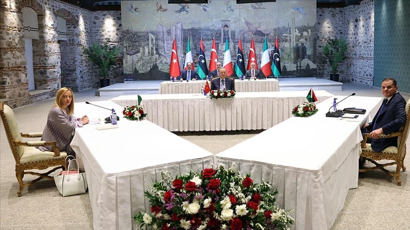 İstanbul’da Türkiye–İtalya–Libya zirvesi: Erdoğan, Meloni ve Dibeybe bir araya geldi