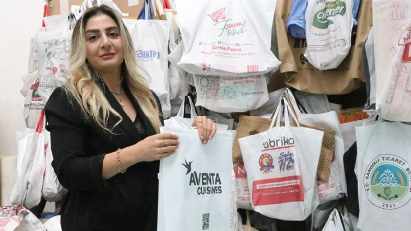 Kadın girişimci ürettiği bez çantaları Avrupa ve Orta Doğu'ya ihraç ediyor