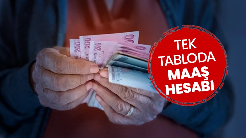 Memur ve emekli maaşı için yeni hesap! İşte SSK, Bağkur emeklisi ve memurlar için zamlı maaş tablosu