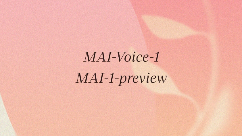 Microsoft kendi AI modellerini duyurdu: MAI-Voice-1 ve MAI-1-preview