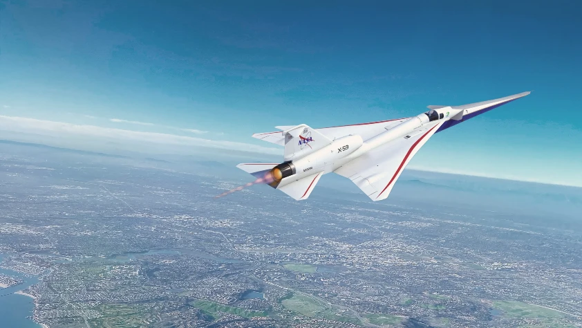 NASA’nın sessiz süpersonik uçağı X-59 ilk kez ses hızını aştı
