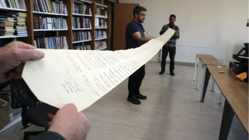 Osmanlı’dan günümüze ulaşan 4,5 metrelik fütüvvetname, ahilik tarihine ışık tutacak