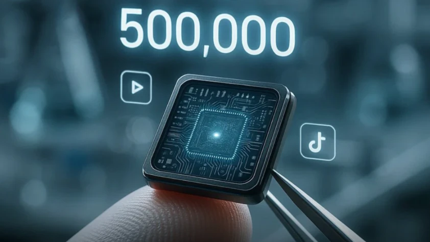 Pul büyüklüğündeki diske 500.000 TikTok videosu depolandı