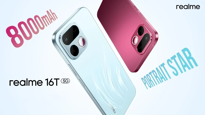 Realme 16T, 8.000 mAh bataryası ile önümüzdeki hafta piyasaya sürülüyor