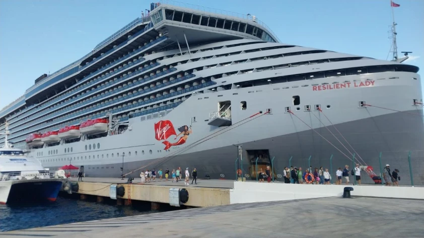 Resilient Lady kruvaziyeri Bodrum'da: 2 bin 612 turist getirdi