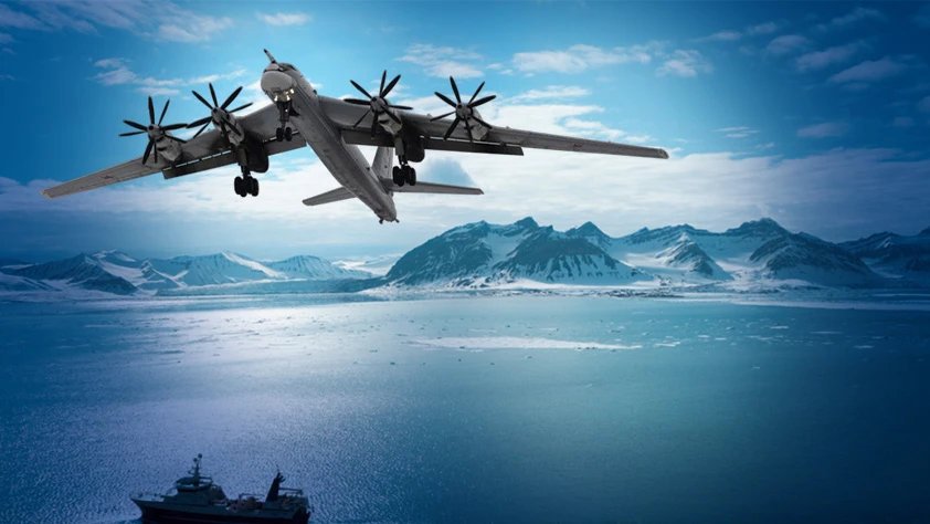 Rus stratejik uçağı Tu-95MS Barents Denizi üzerinde uçtu